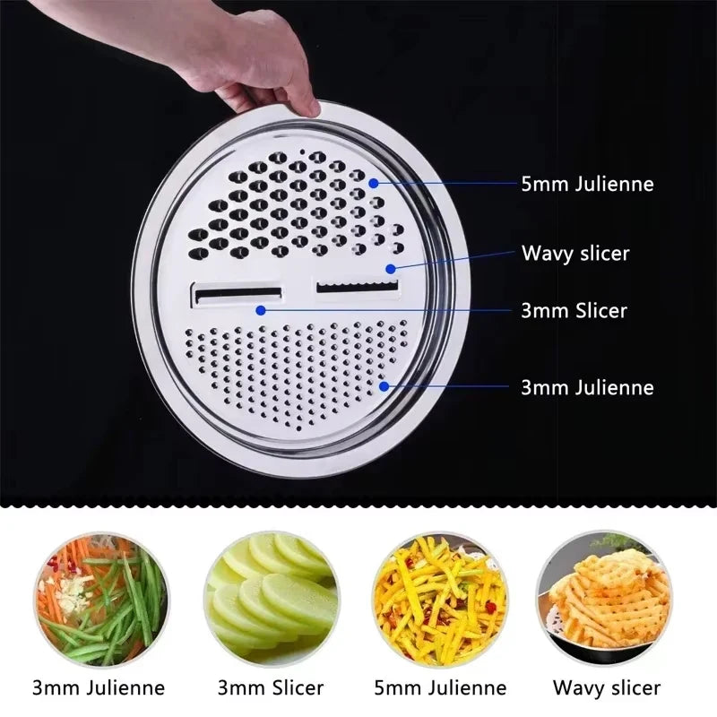 Multifunctional 3‑in‑1 Vegetable Slicer Grater & Colander
