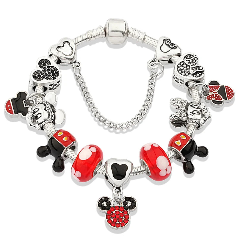 Charm-Armbänder mit Kristallperlen für Damen