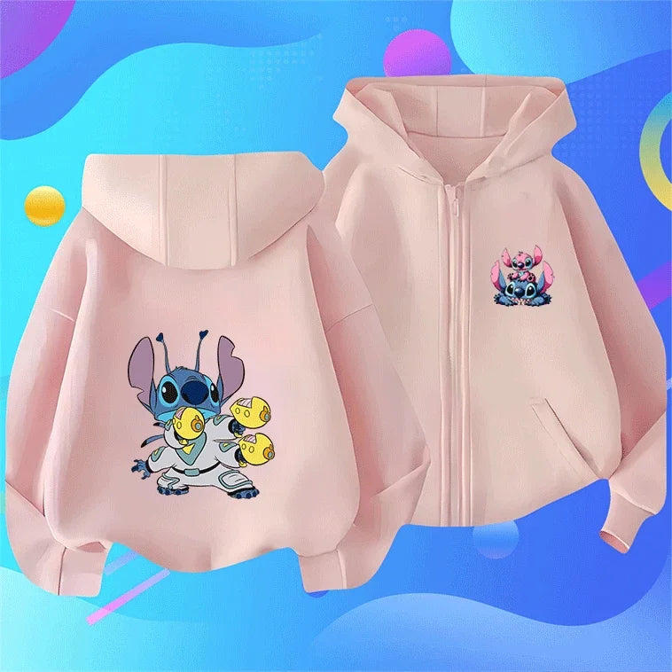 90s Cartoon Lilo and Stitch Hoodie - Cute Anime Sweatshirt