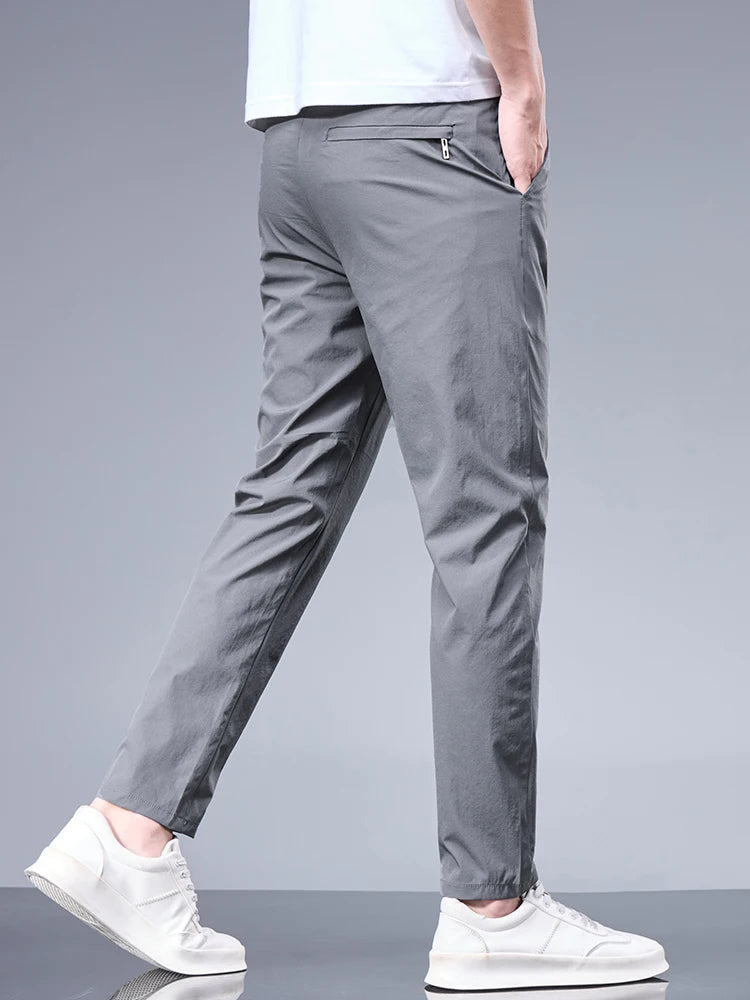 Summer Ice Silk Business Pants for Men