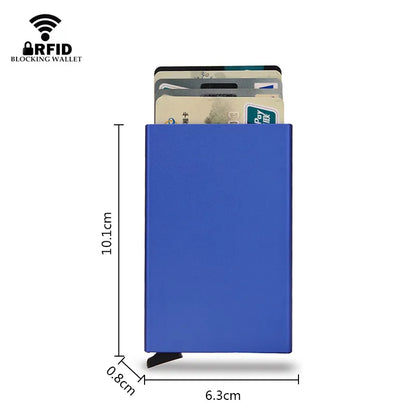 Slim Metal Smart Wallet Card Holder