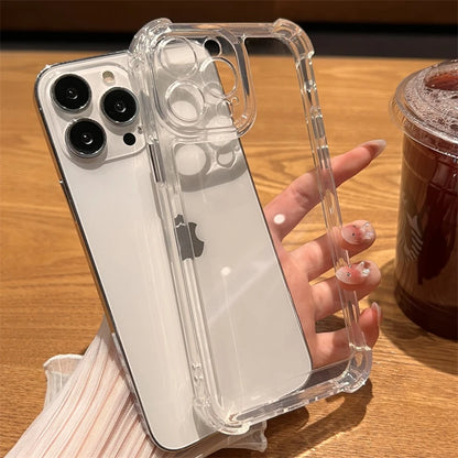 Luxury Shockproof Transparent Case for iPhone