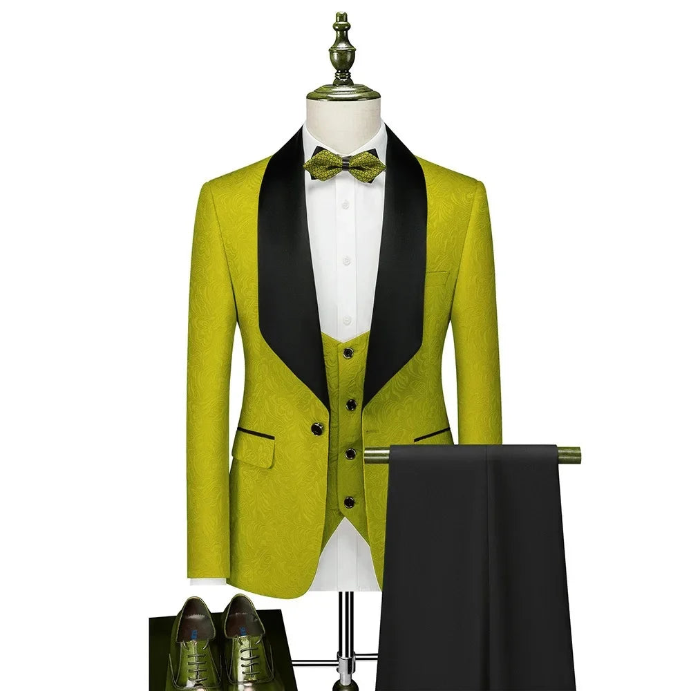 3-Piece Men's Wedding Suit