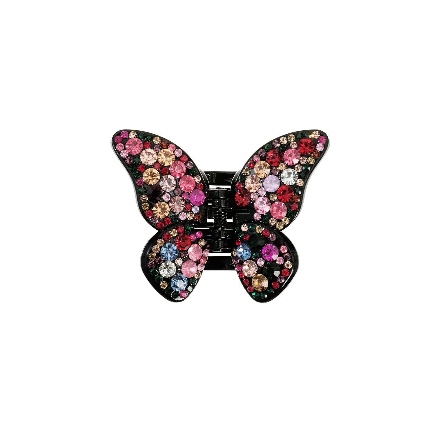 Bunte Haarspange mit Strass-Schmetterling für Damen – Große Haifisch-Haarspange mit Strasssteinen