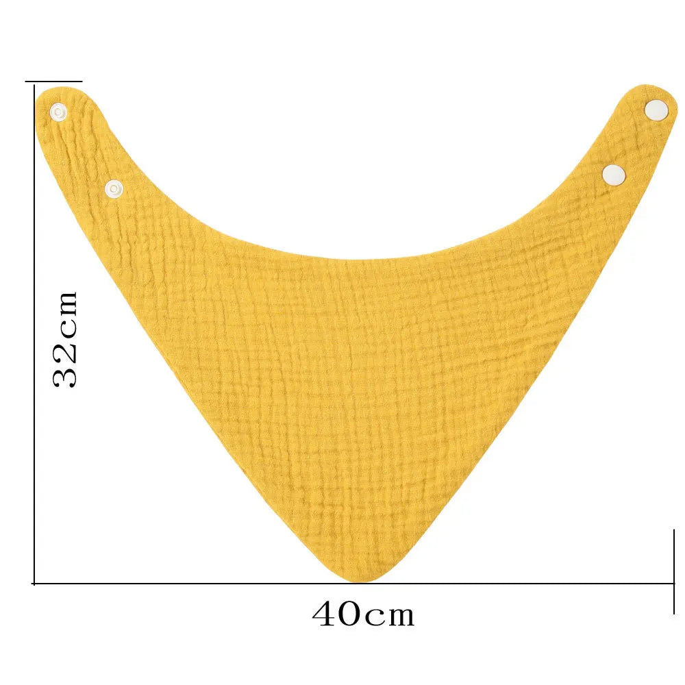 Neugeborenes Baby füttert Sabberlätzchen, Baumwollzubehör, einfarbig