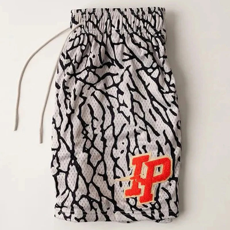 Short de sport homme à séchage rapide – Short de gym classique en mesh pour l'entraînement et le basketball