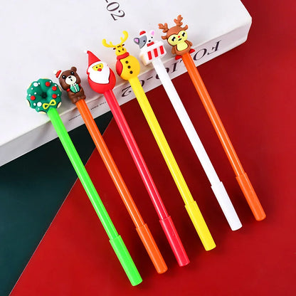 Ensemble de stylos gel à dessin animé de Noël