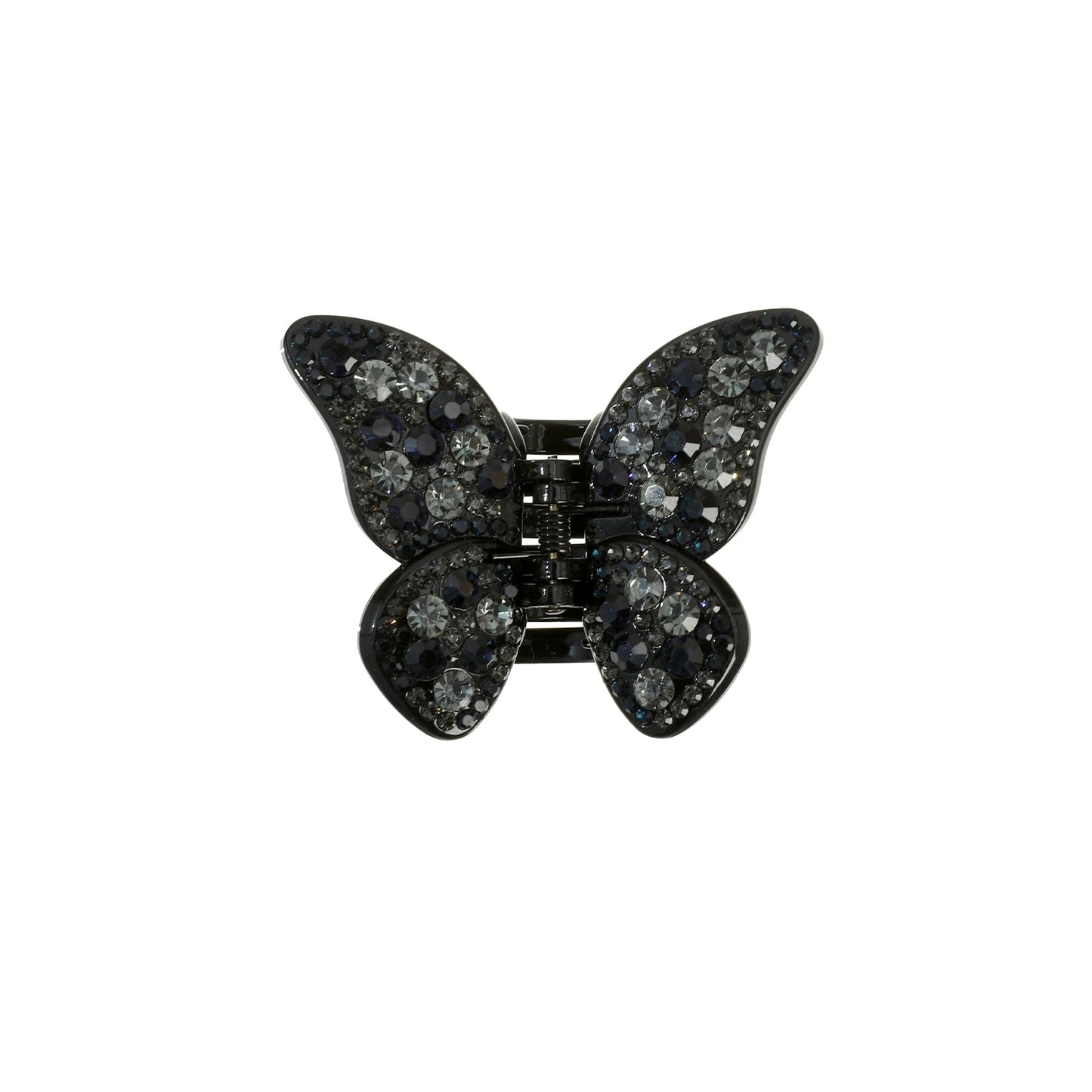 Bunte Haarspange mit Strass-Schmetterling für Damen – Große Haifisch-Haarspange mit Strasssteinen