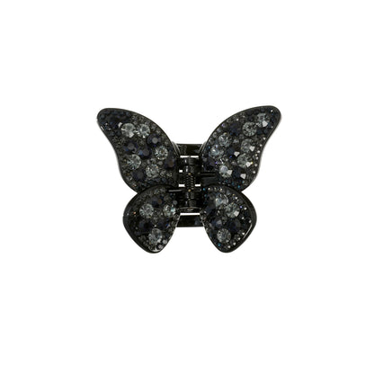 Bunte Haarspange mit Strass-Schmetterling für Damen – Große Haifisch-Haarspange mit Strasssteinen