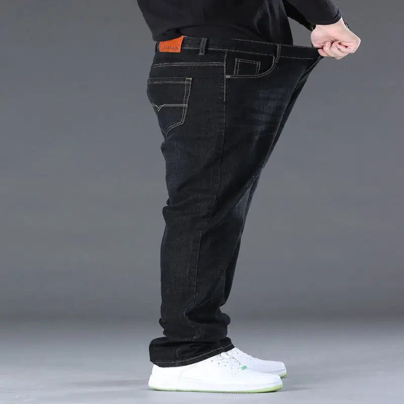 Pantalon en jean à jambe large 10XL pour homme