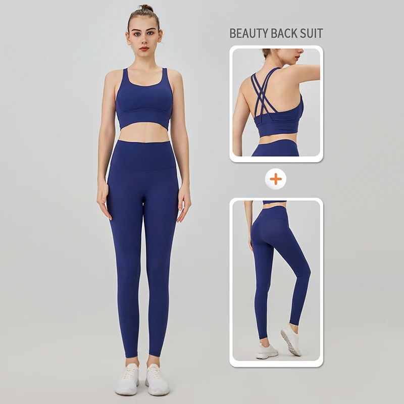 Nahtlose Push-Up-Leggings für Damen-Fitness