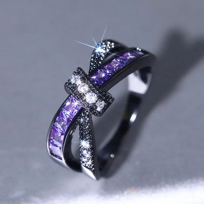 Verlobungsringe für Damen aus 925er Sterlingsilber mit Kristall 