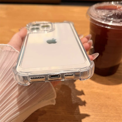 Coque transparente antichoc de luxe pour iPhone