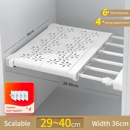 Multi-Layer Dustproof Wardrobe Storage Rack