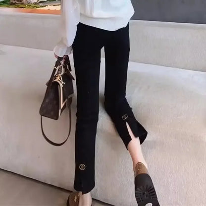 Slim-Jeans für Damen mit hohem Bund und Stretchanteil