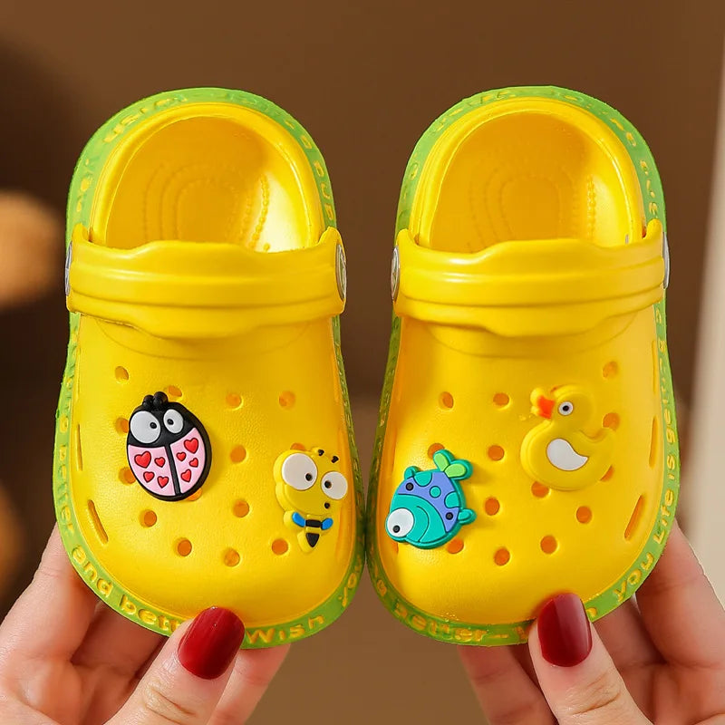 Shoes for Small and Medium-sized Babies Flip Flops Children's   Indoor Soft S Cartoon