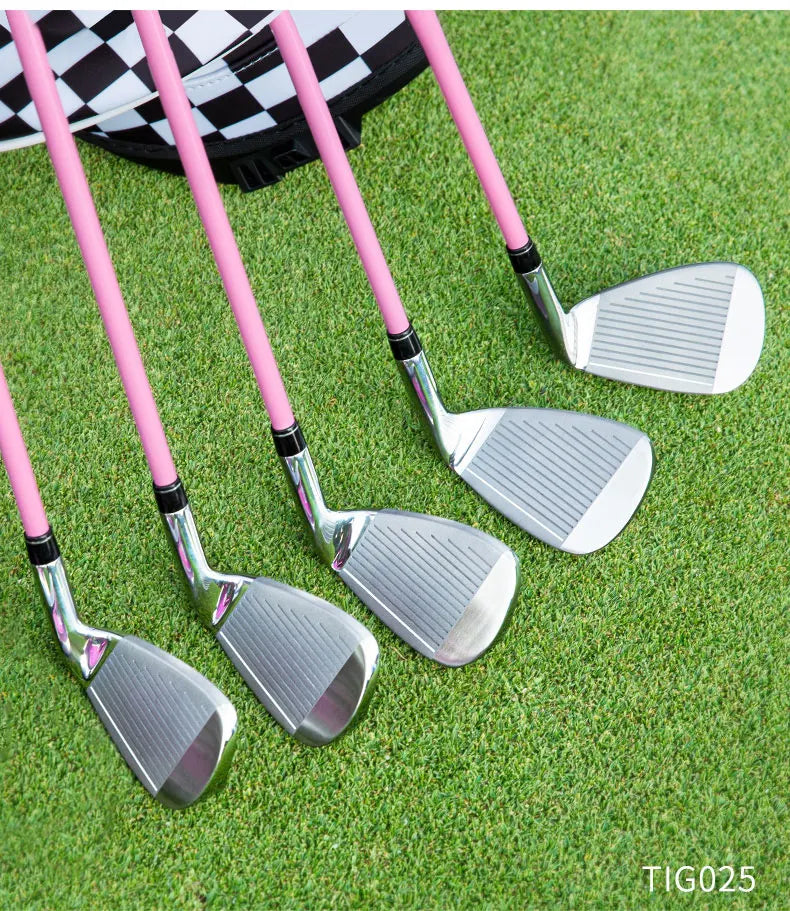 Ensemble de clubs de golf en carbone en acier inoxydable pour main gauche en fer