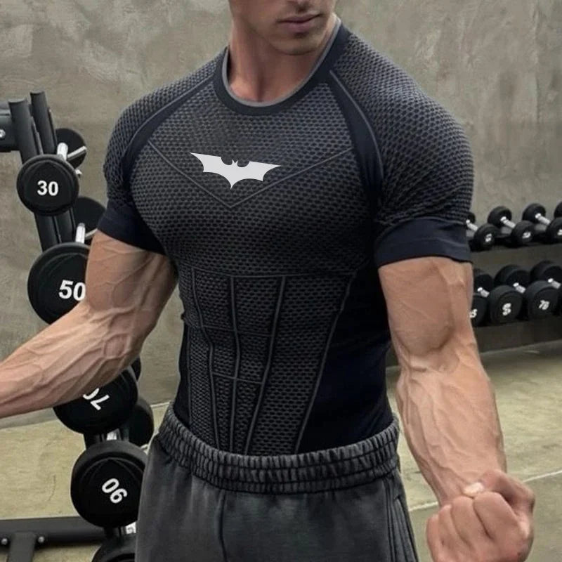 Men's Compression Skinny Fit Short Sleeve Athletic T Shirt