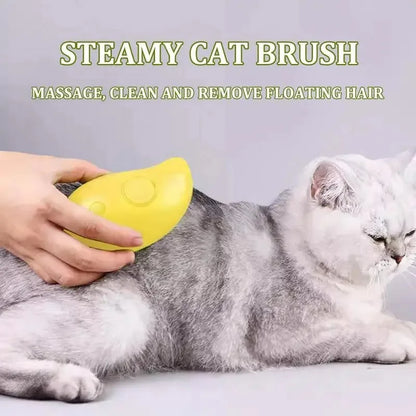 Steamy Dog Brush Electric Spray Cat Hair Brush Pet Grooming