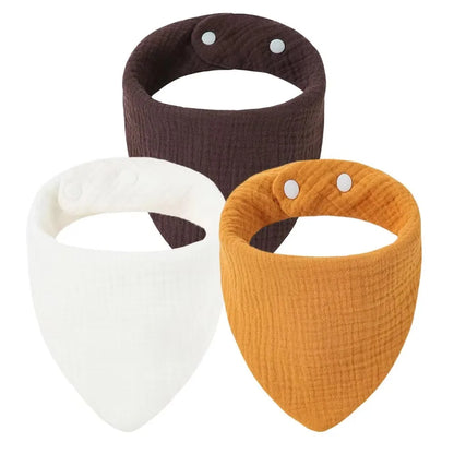 Neugeborenes Baby füttert Sabberlätzchen, Baumwollzubehör, einfarbig