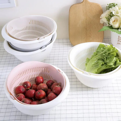 Removable Double-Layer Kitchen Fruit Tray