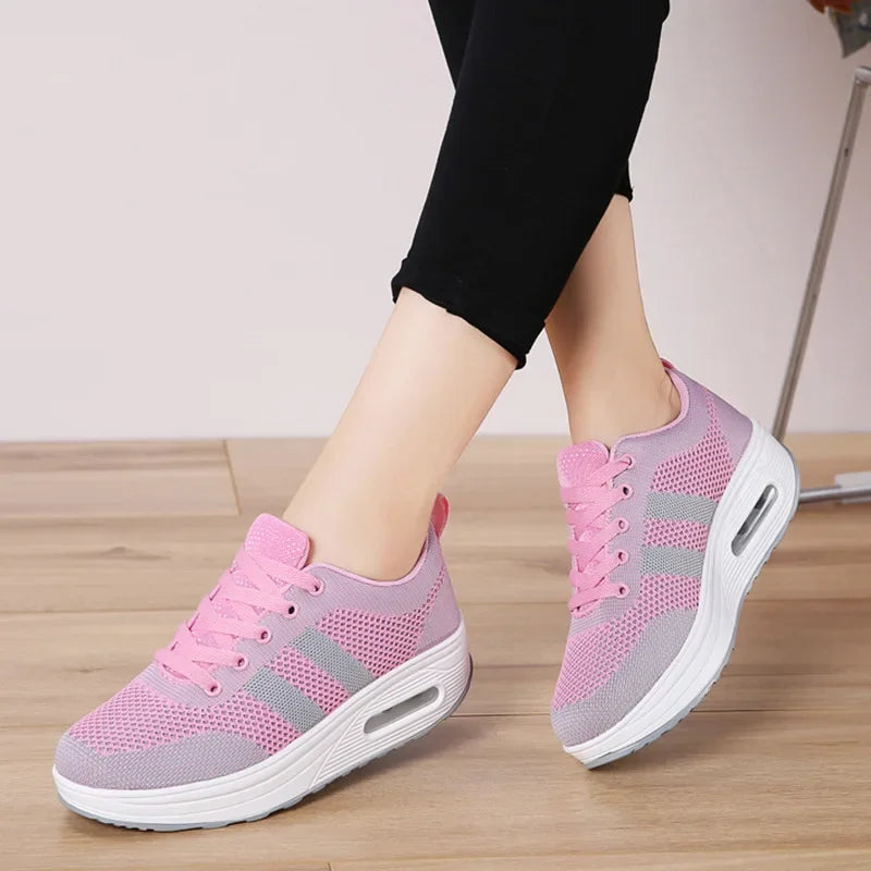 Women's Breathable Walking Mesh Air Cushion Shoes