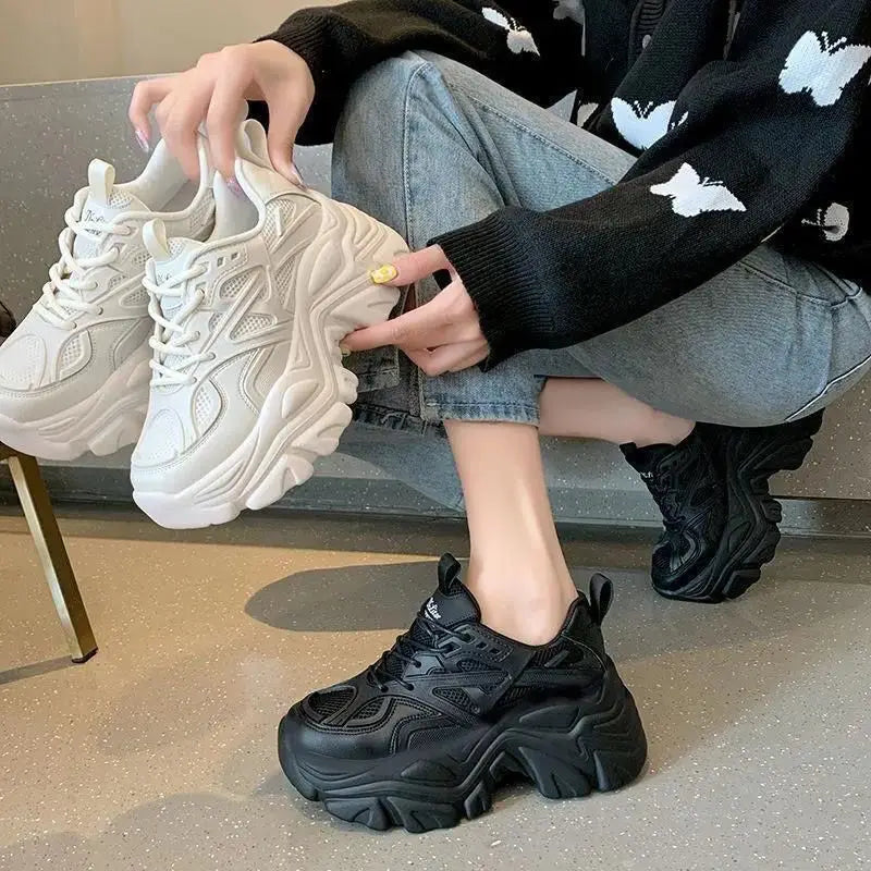 White Platform Sneakers for Women