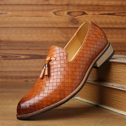 Autumn Leather Slip-On Loafers