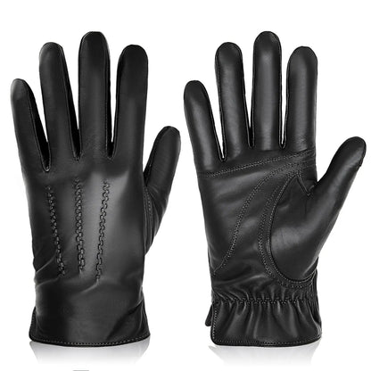 BISON DENIM Sheepskin Leather Winter Gloves