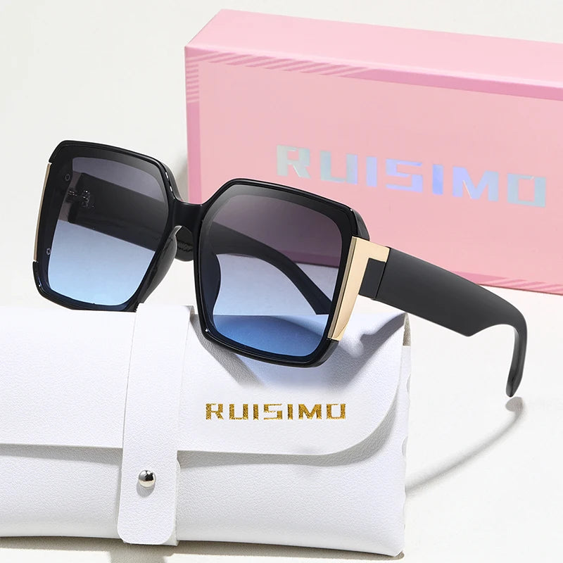 Women's Anti Reflective UV400 Square Gradient Sunglasses