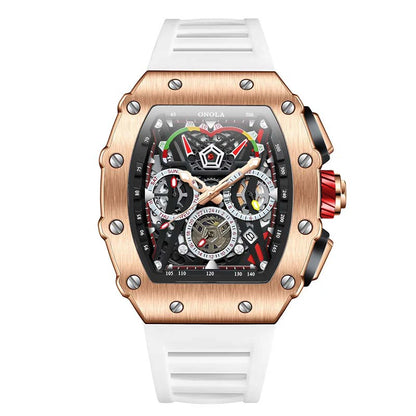 Multifunktionale wasserdichte Sport-Chronographenuhr für Herren