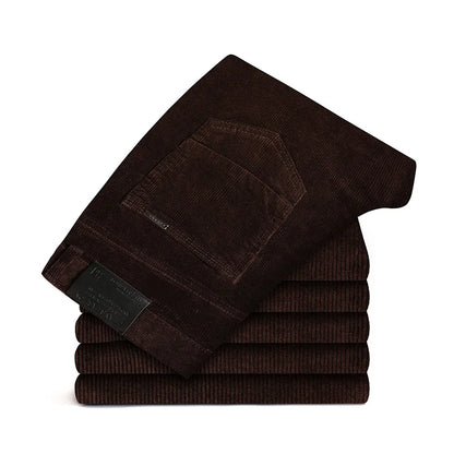 Men's Slightly Elastic Stretch Cotton Pants