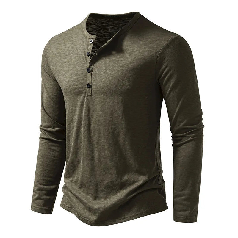 Men's Cotton Long Sleeve Casual T-Shirts