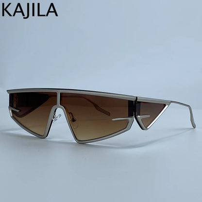 Unisex Windproof Y2K Square Shield Sunglasses