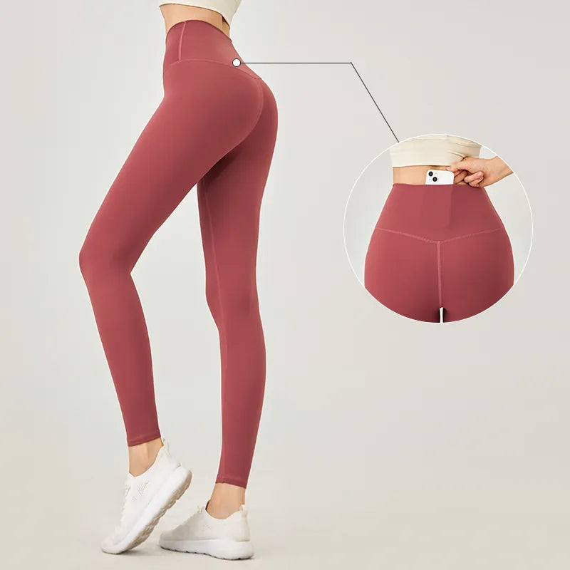 Leggings push-up sans couture pour le fitness des femmes