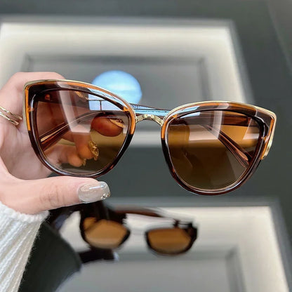 Unisex Vintage Punk Shades CatEye Sunglasses