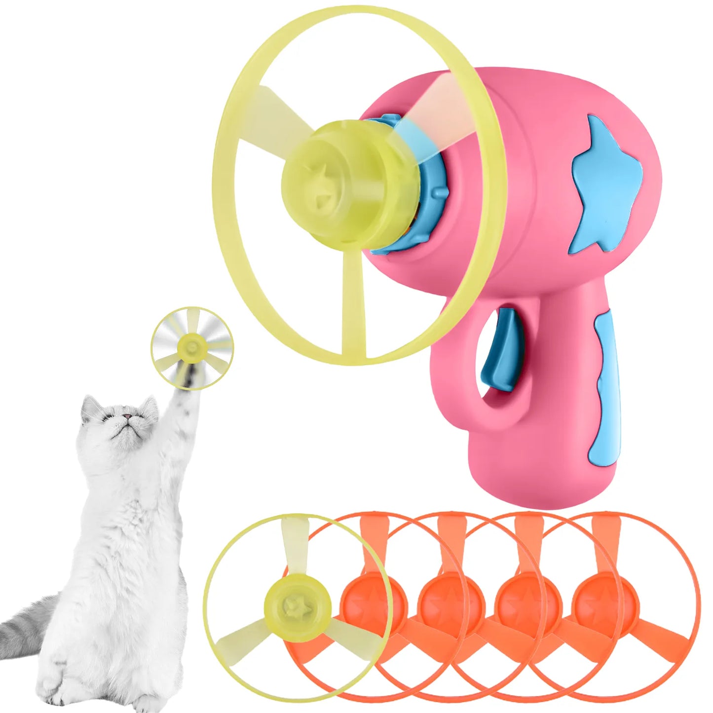 Cat Interactive Teaser Fetch Toy - Outdoor Playing Toys For Cats