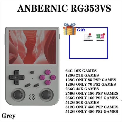 RG353V /353VS Handheld Game Consolas 3.5 INCH T618 Android 11 Linux OS RK3566 Built-in 20 Simulator  PSP Birthday Gift