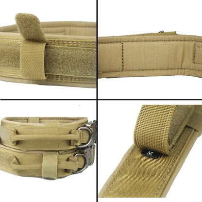 Collier tactique militaire pour chien avec contrôle – Colliers réglables pour chiens