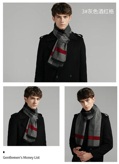 180*30cm Thick Warm  Scarves for Men