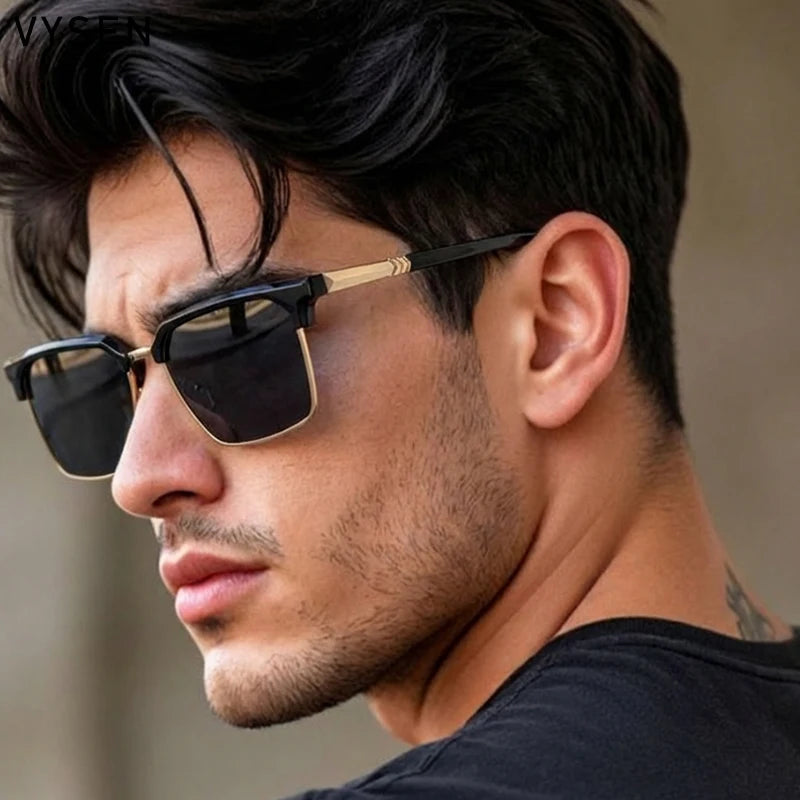 Men's Y2K Vintage Oversized Square Sunglasses