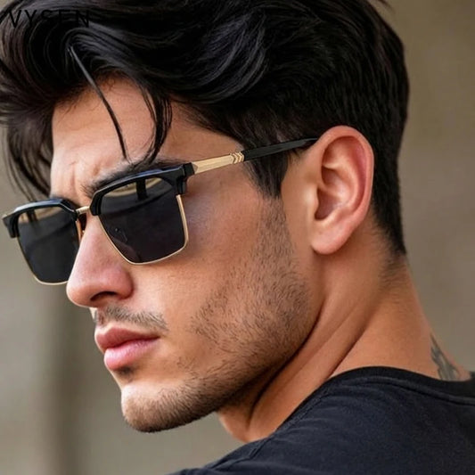 Men's Y2K Vintage Oversized Square Sunglasses