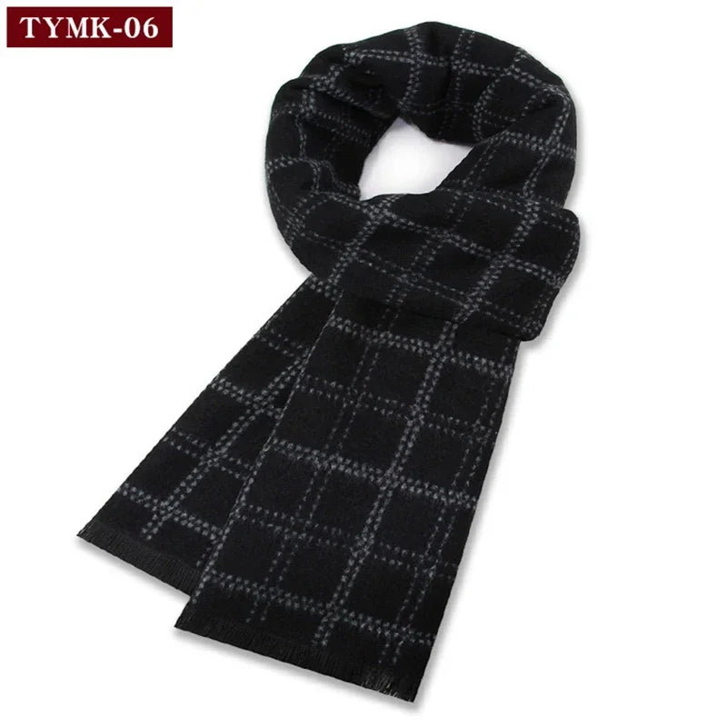British Style Tartan Plaid Wool Scarf