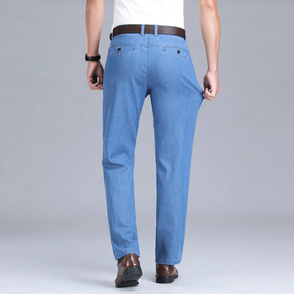 Jean ample bleu clair pour homme, printemps et été