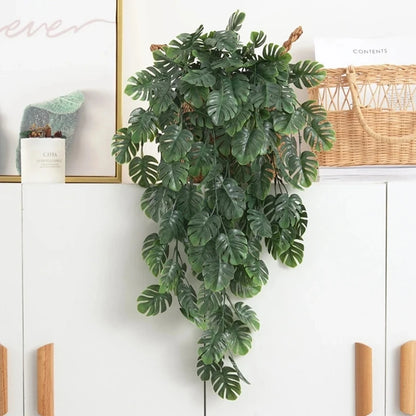 Artificial Turtle Leaf Plant – Plastic Greenery Home Decor