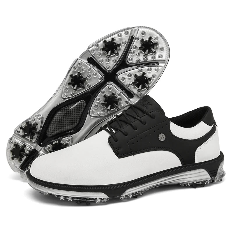 Wasserdichte Herren-Golfschuhe mit rutschfesten Spikes