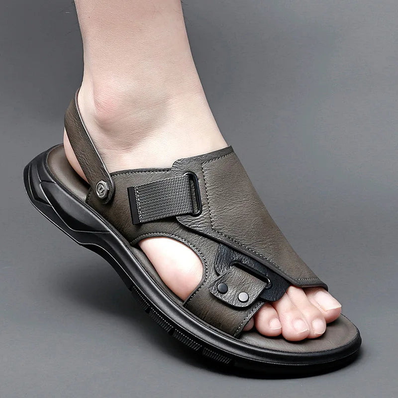 Herrensandalen – Sandalen aus echtem Leder