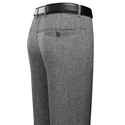 Men's Summer Elastic Straight Formal Pants