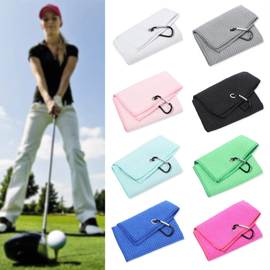 Microfiber Golf Towel with Carabiner Hook