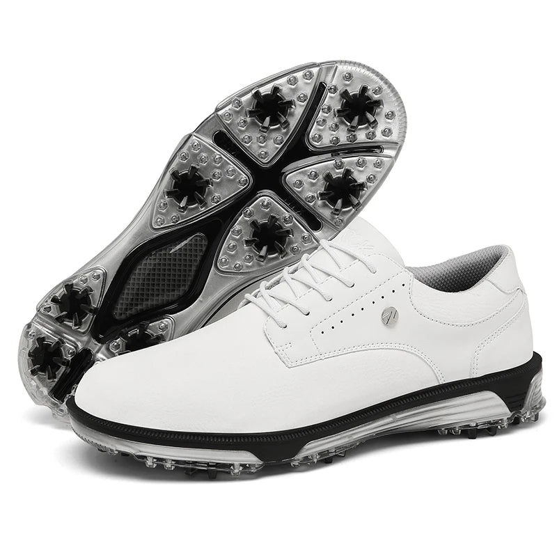 Wasserdichte Herren-Golfschuhe mit rutschfesten Spikes